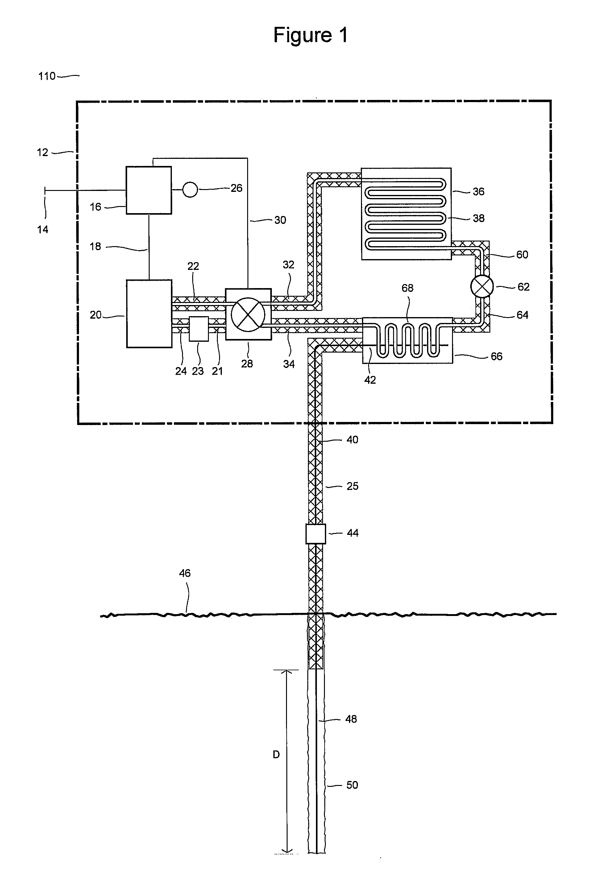 Geothermal Exchange System Using A Thermally Superconducting Medium With A Refrigerant Loop