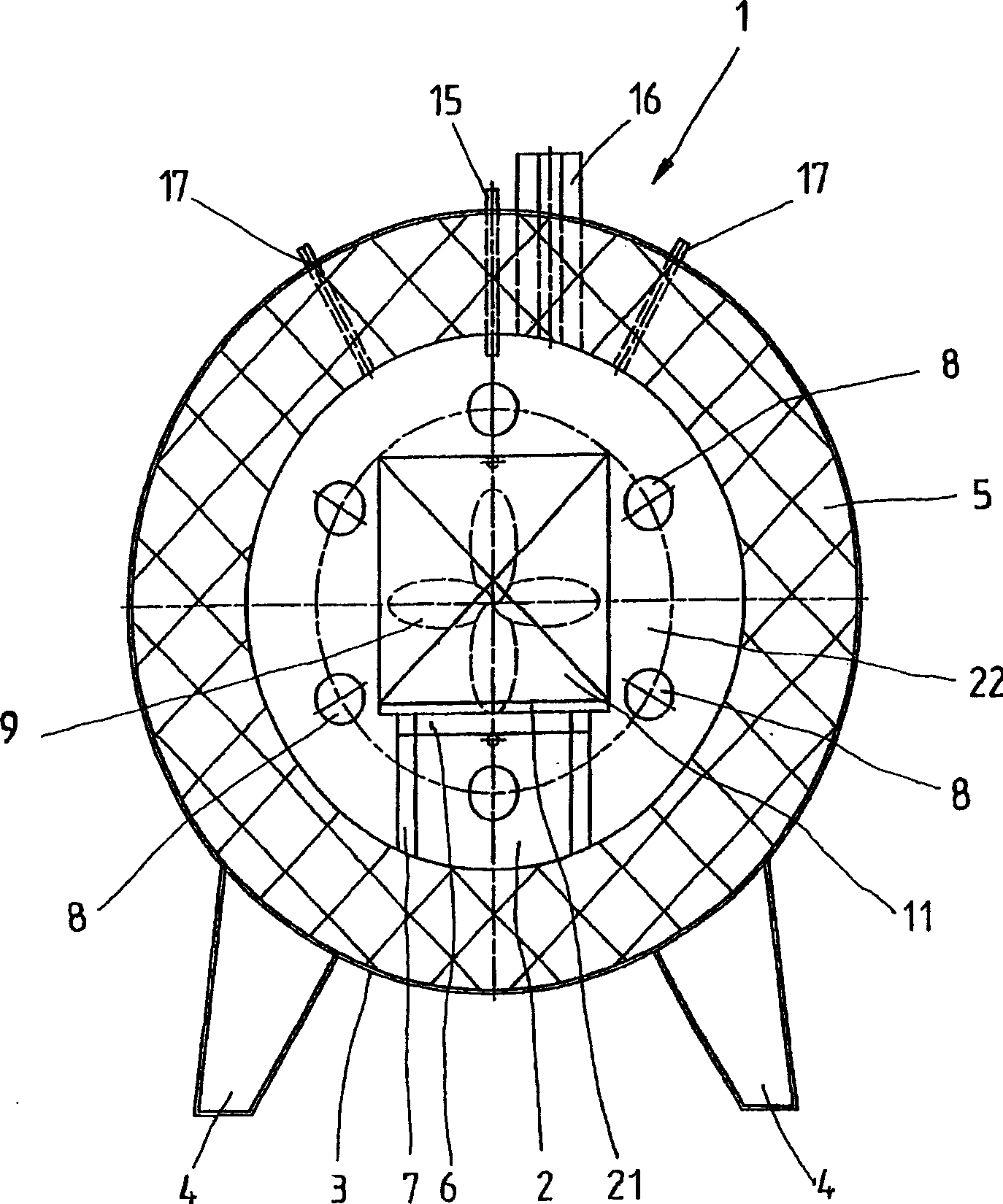 Apparatus and method for heat treatment of metallic work pieces