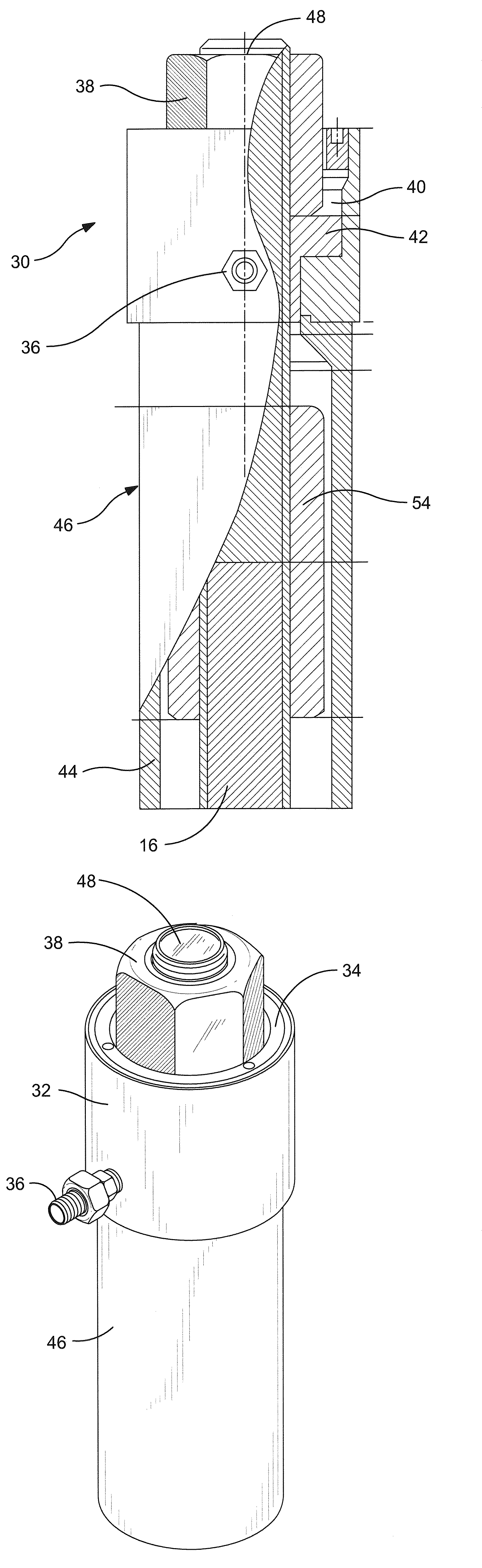 Method and apparatus for testing post-installed anchor rods