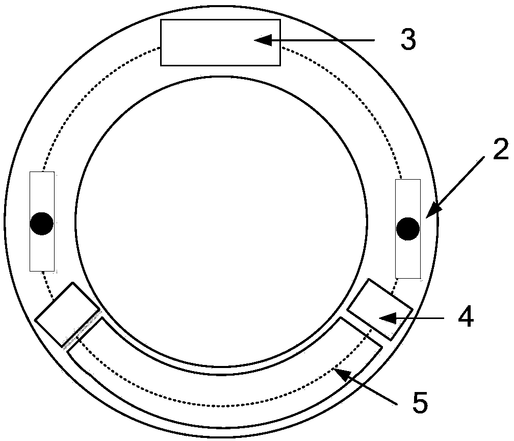 Intelligent drilling angular difference measurement device and angular different measurement method