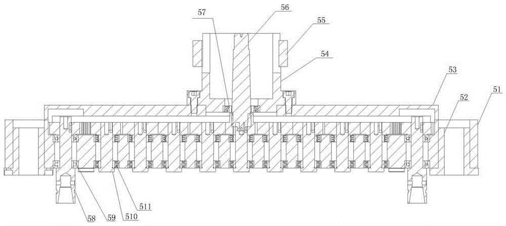 Drilling machine for simultaneous processing of six holes for the ladder side of composite cable tray