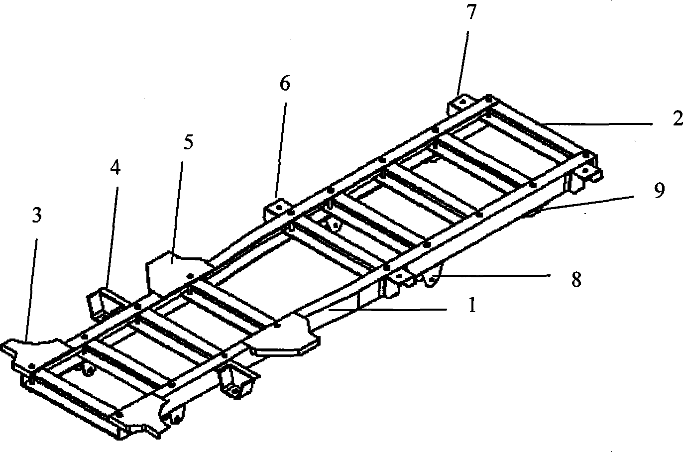 Optimum design method of non-bearing frame structure of light vehicle