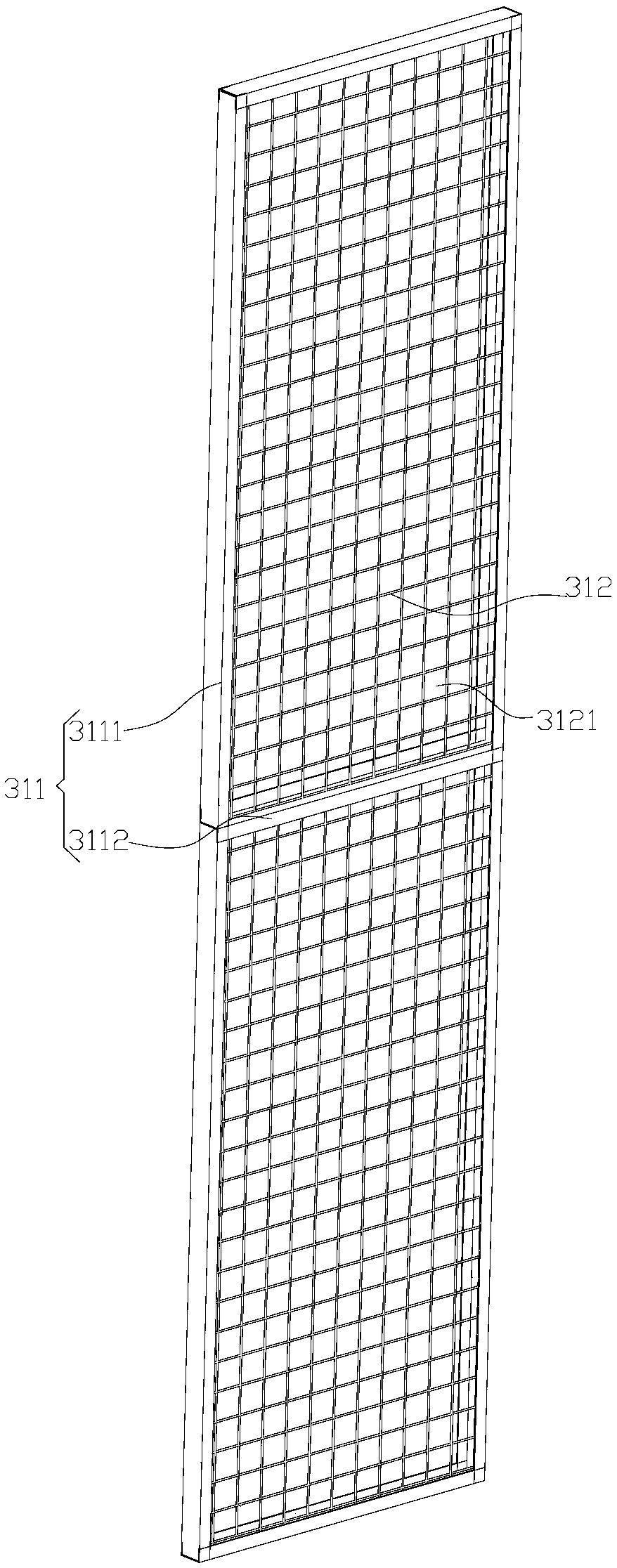 Fast disassembly and assembly high-performance partition wall structure
