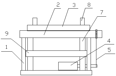 Semi-automatic precast stair turning-over machine