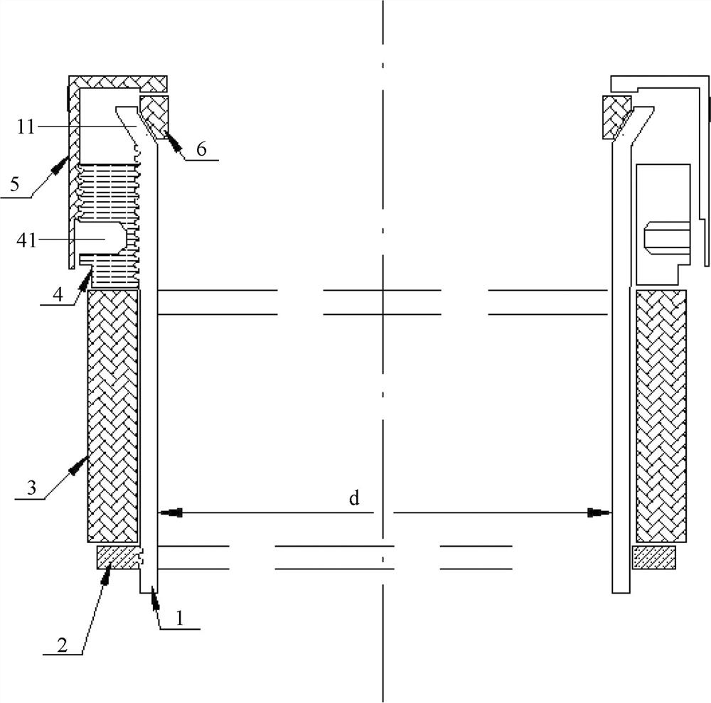 Concrete structure post-positioned instant sealing sleeve assembly and using method thereof