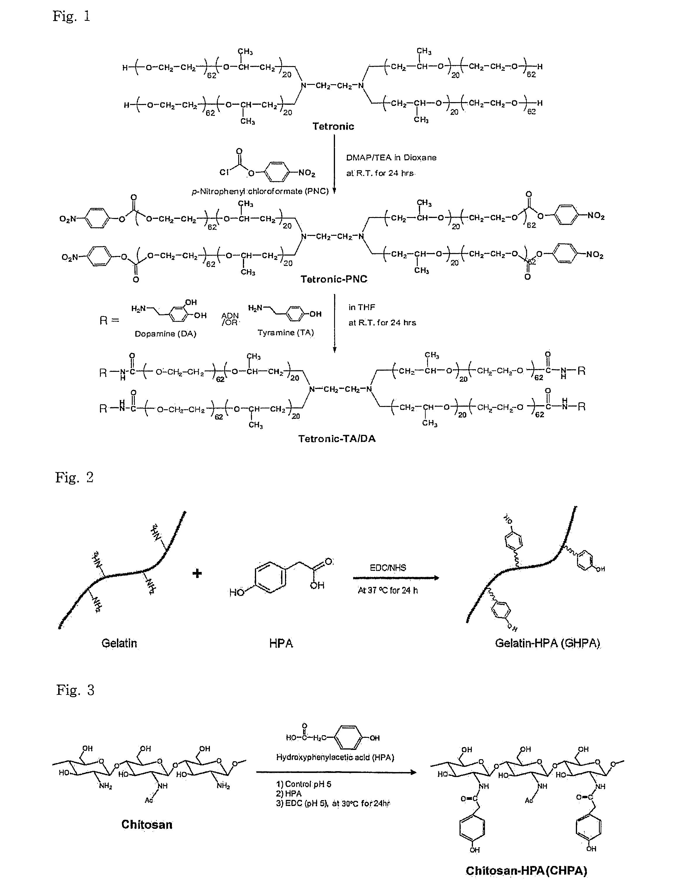 In situ-forming hydrogel for tissue adhesives and biomedical use thereof