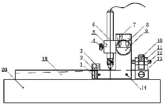 Calibration apparatus used for fineness of grind gauge and calibration method used for chute bottom plane of fineness of grind gauge