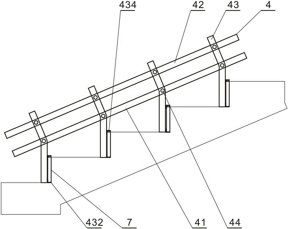 Formwork of cast-in-place concrete stair step
