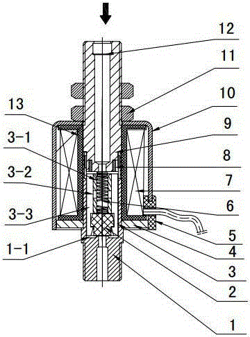 Linear electromagnetic valve