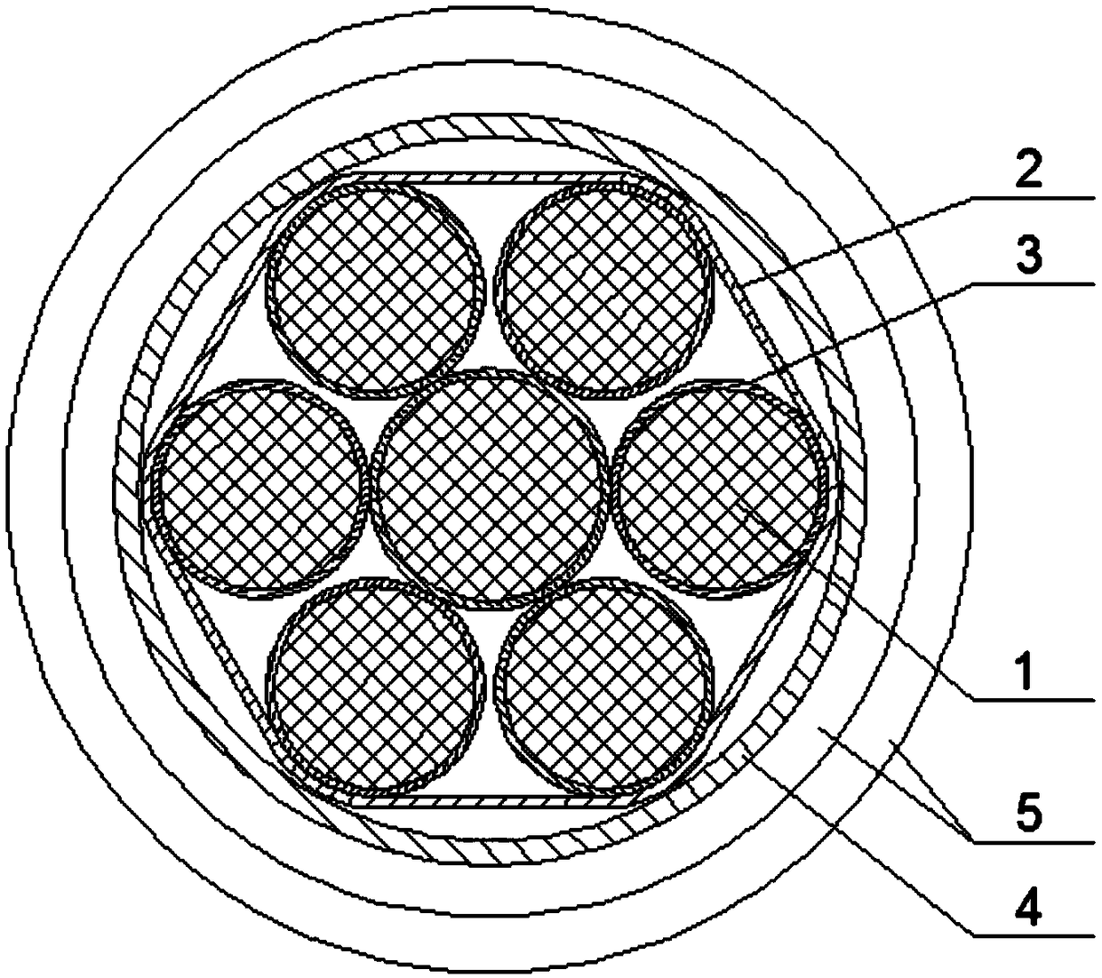 Ultra-flexible multi-strand combined carbon fiber composite core wire and manufacturing process thereof