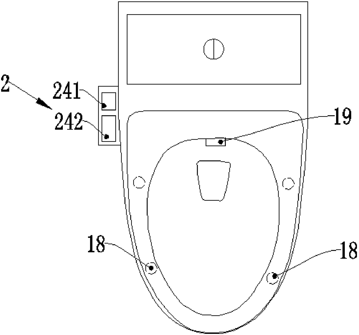 An intelligent toilet with flow control and communication functions and its control method