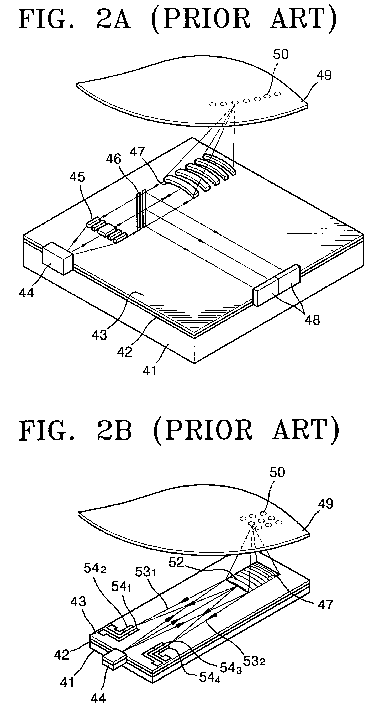 Integrated type optical head with sheet waveguide and light coupler