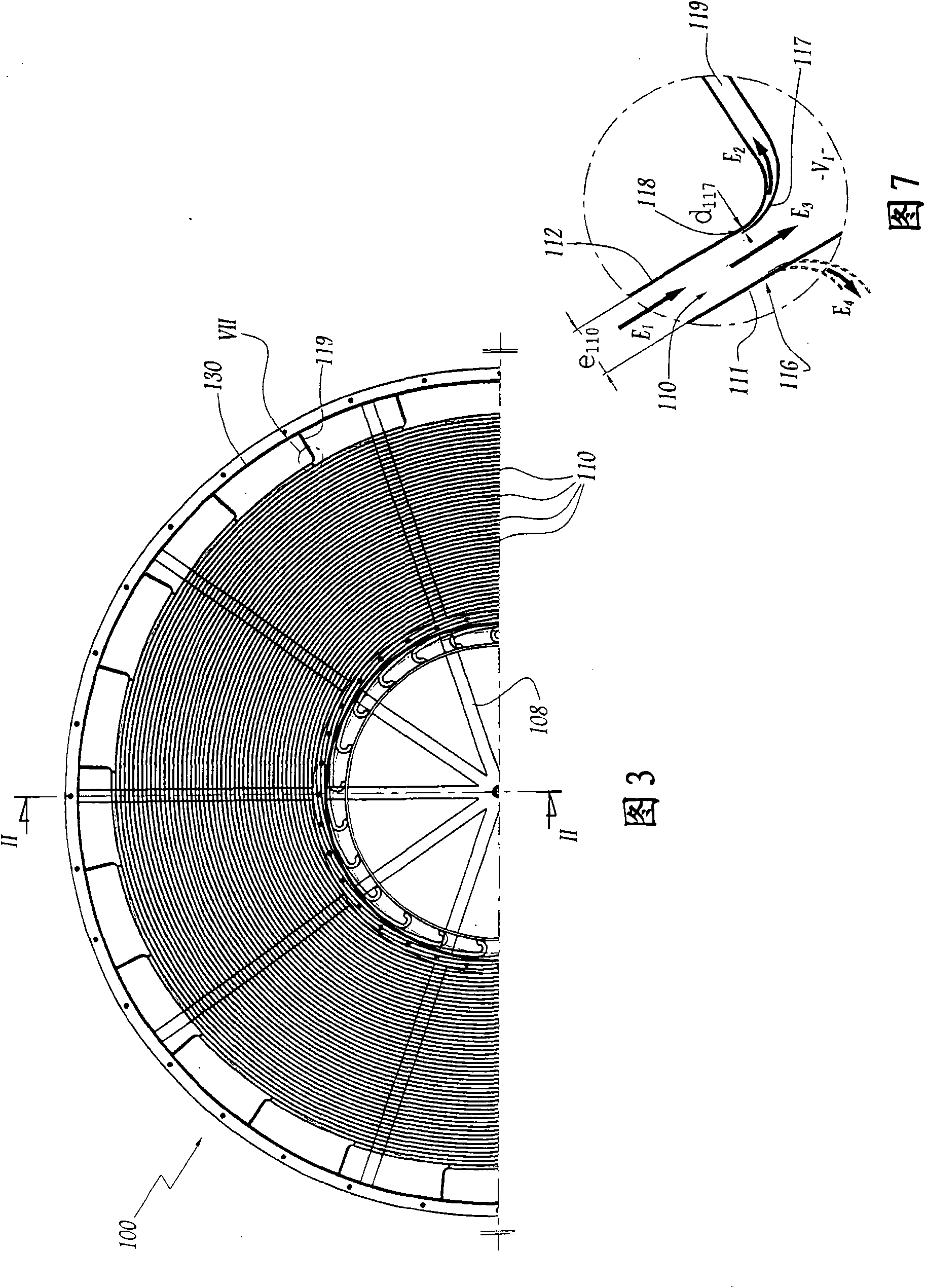 Apparatus for the separation of solid particles from water and haudraulic installation containing such separation apparatus