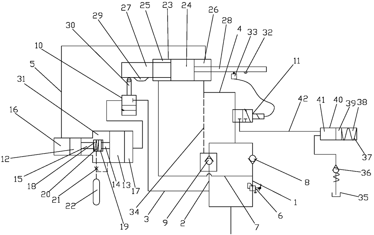 Electro-hydraulic control pressure machinery with pressure maintaining function and hydraulic reversing function