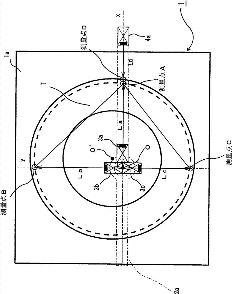 Device and method for measuring object to be measured having hollow circular cylindrical shape, and device for inspecting external appearance of tire