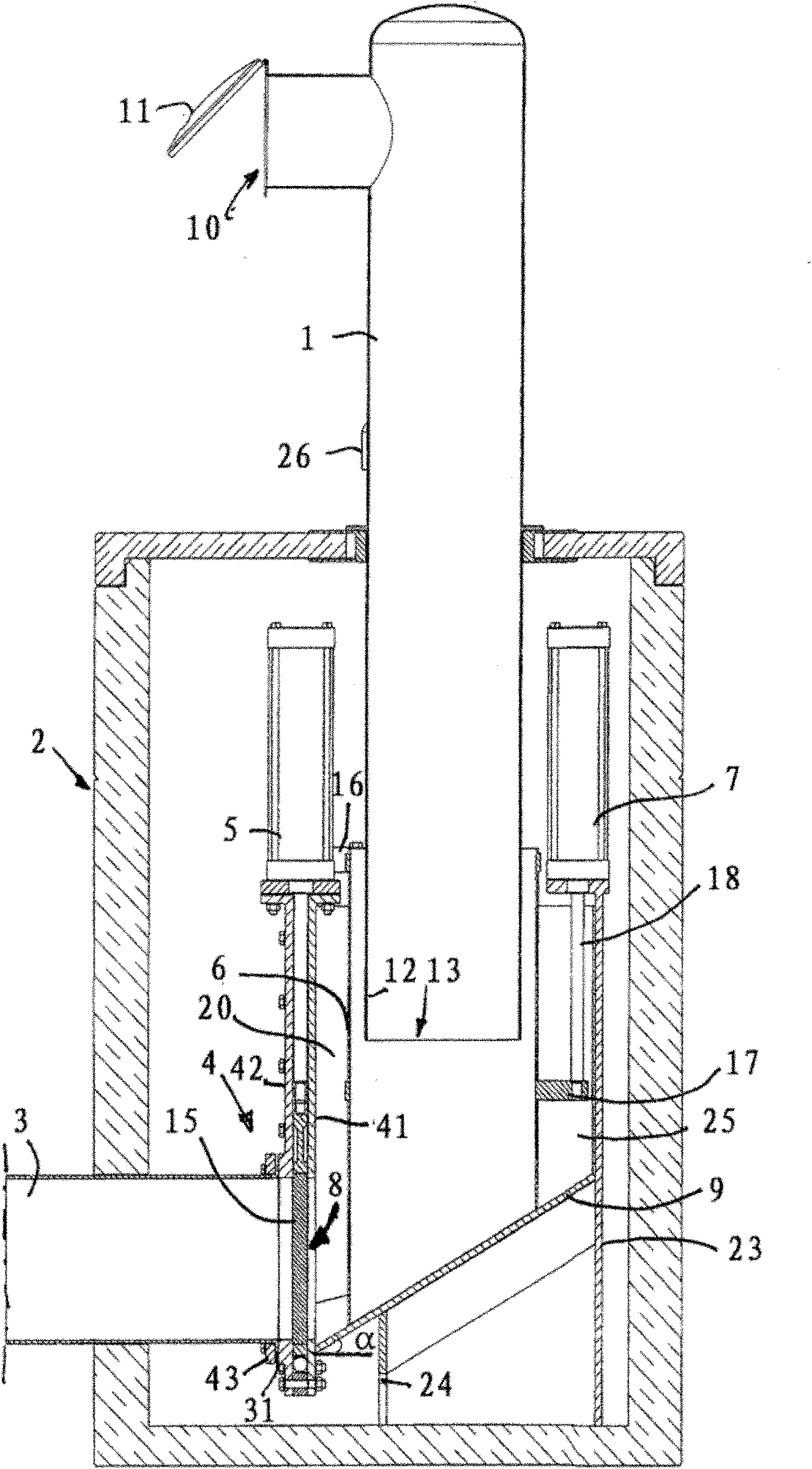 Method and arrangement in a pneumatic material conveying system