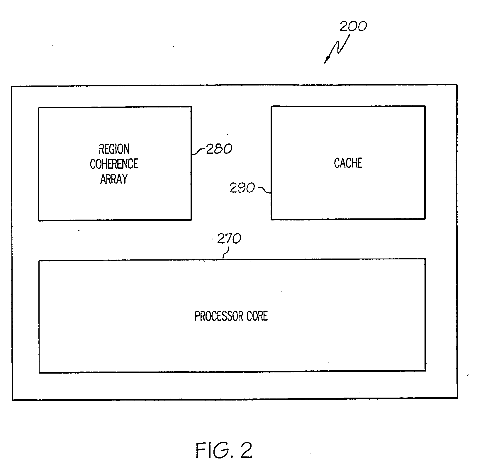 Region coherence array having hint bits for a clustered shared-memory multiprocessor system