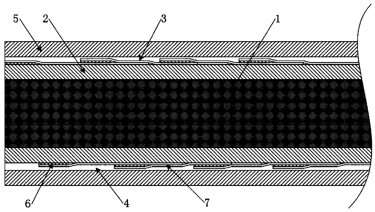 Shielding cable provided with wound copper foil layer