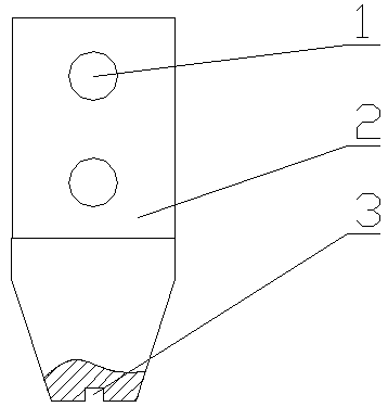 Adhesion type spherical face point closing block