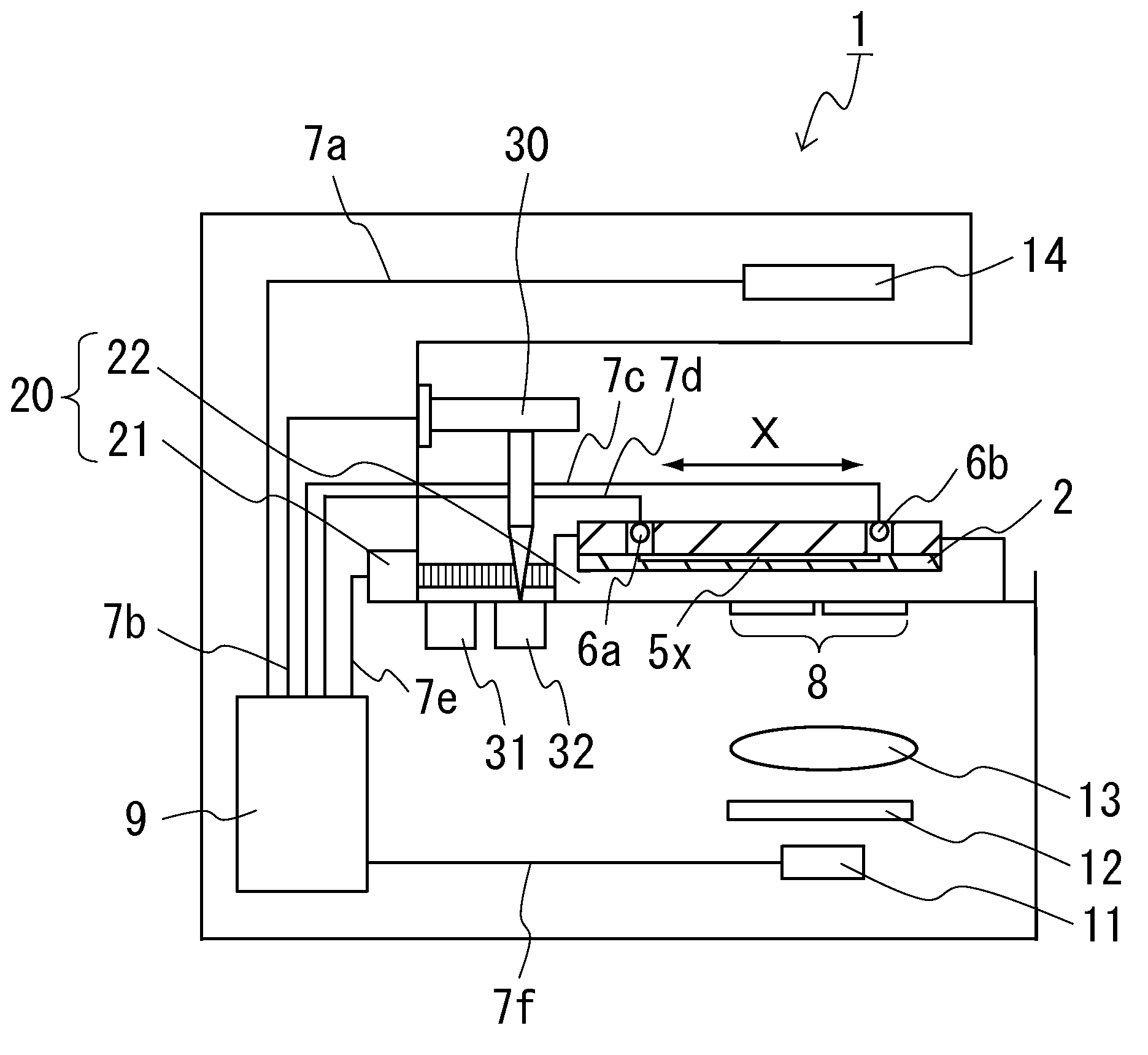 Analysis apparatus for capillary electrophoresis