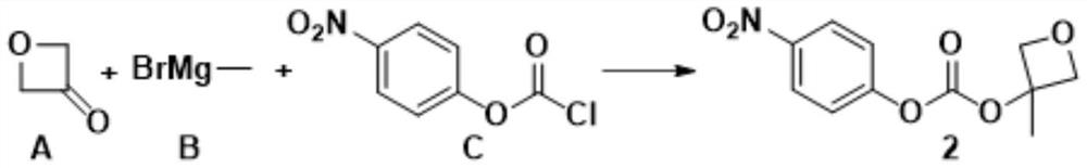 A method for synthesizing 3-methyloxetane-3-(4-nitrophenyl) carbonate