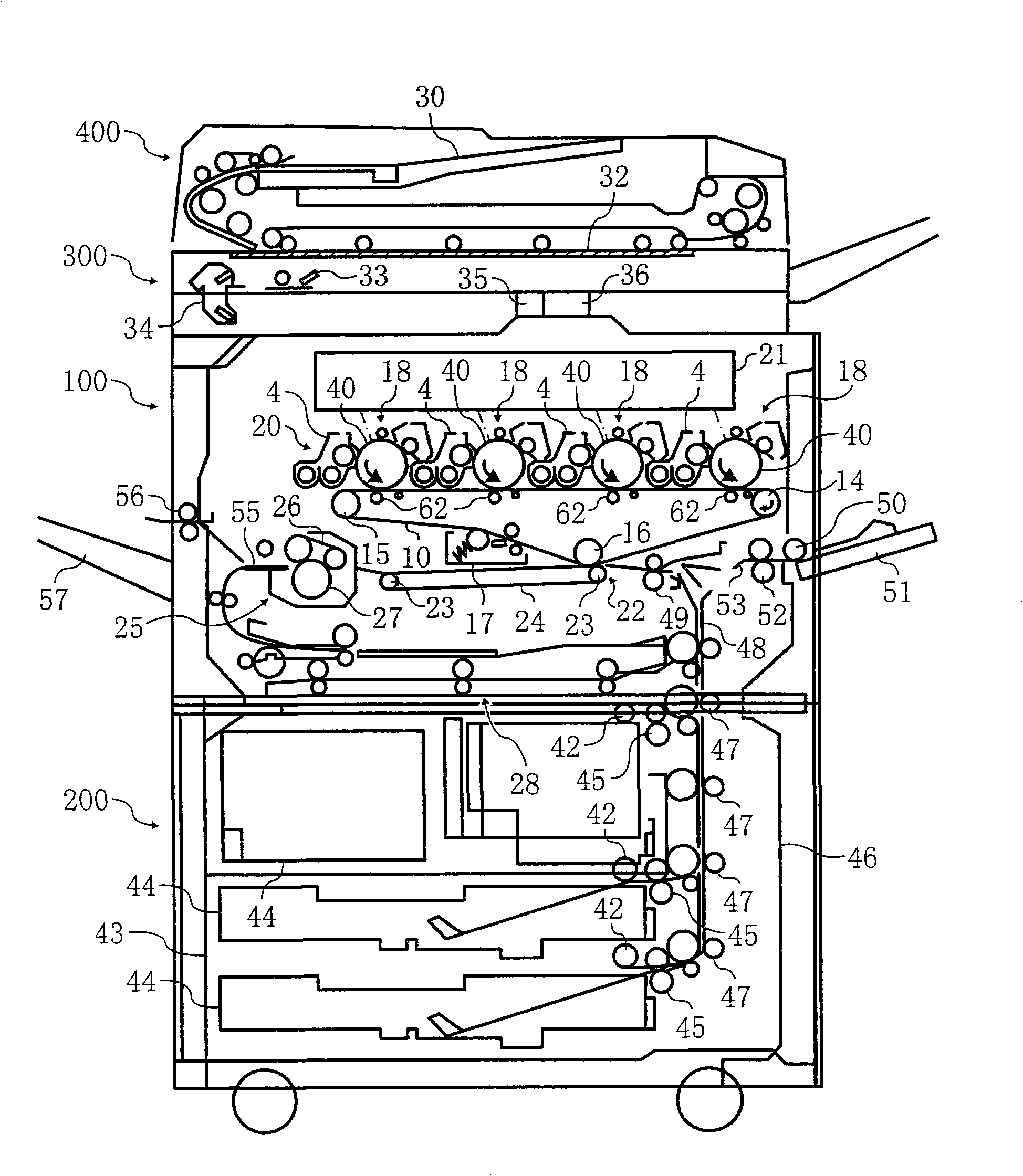 Image forming device and colour toner