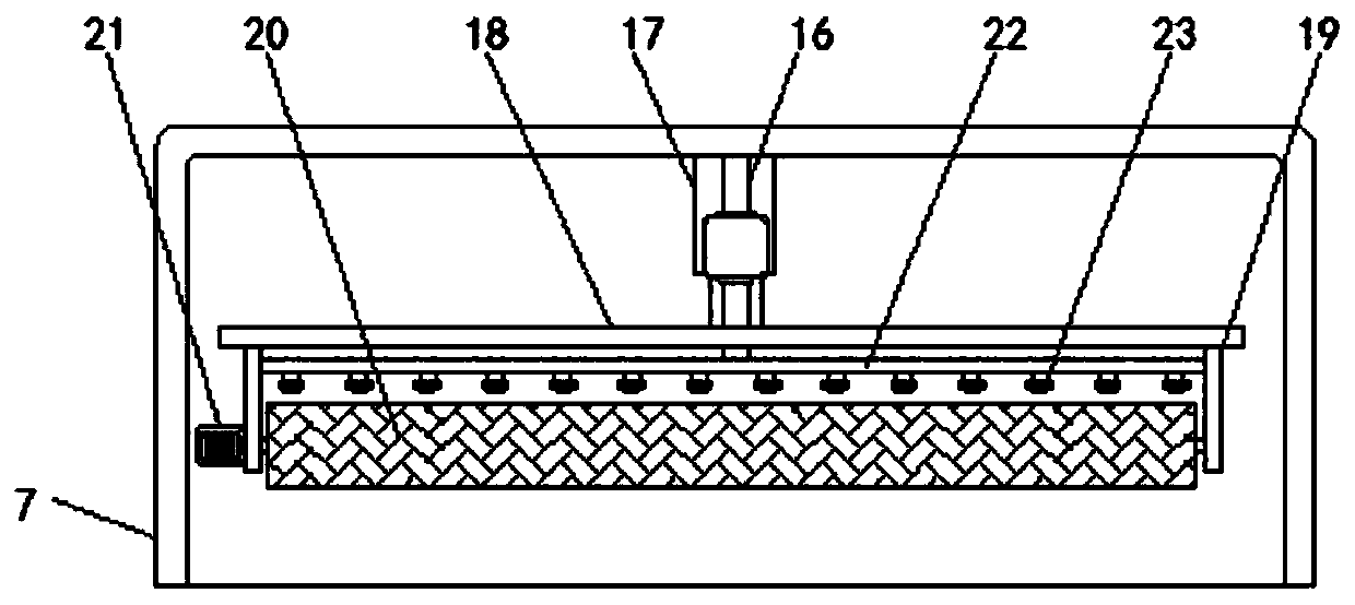 Efficient cleaning device having good protection performance and used for production of electronic products