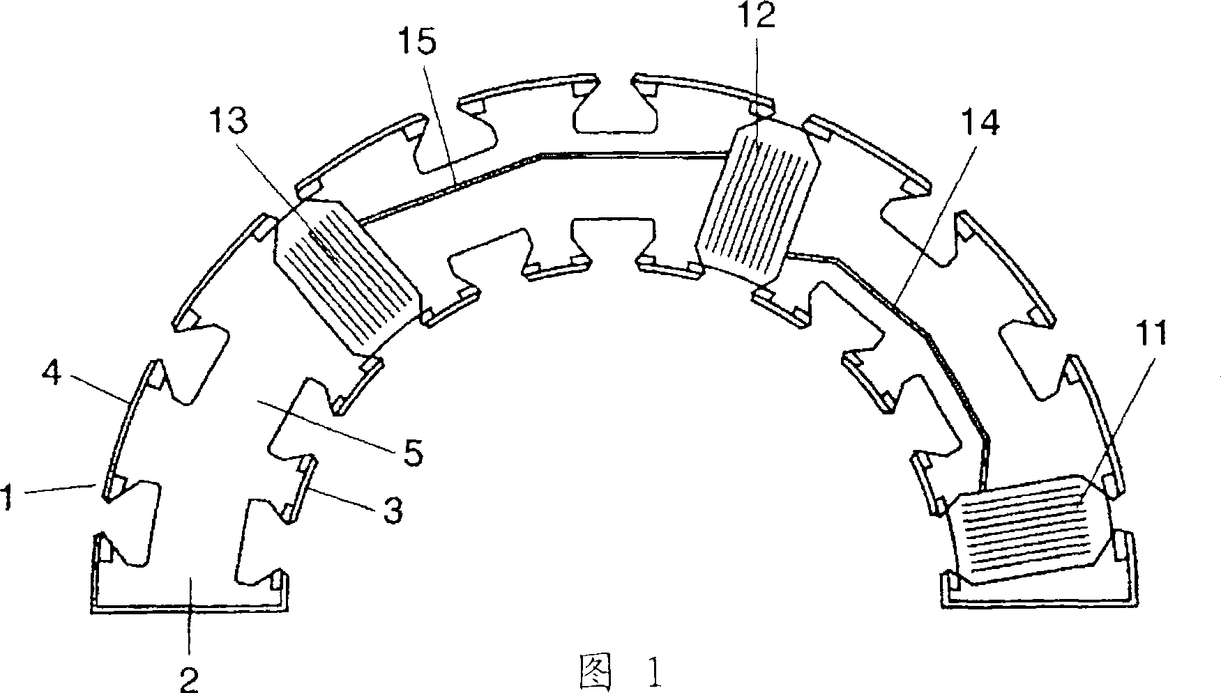 Motor stator and mold motor