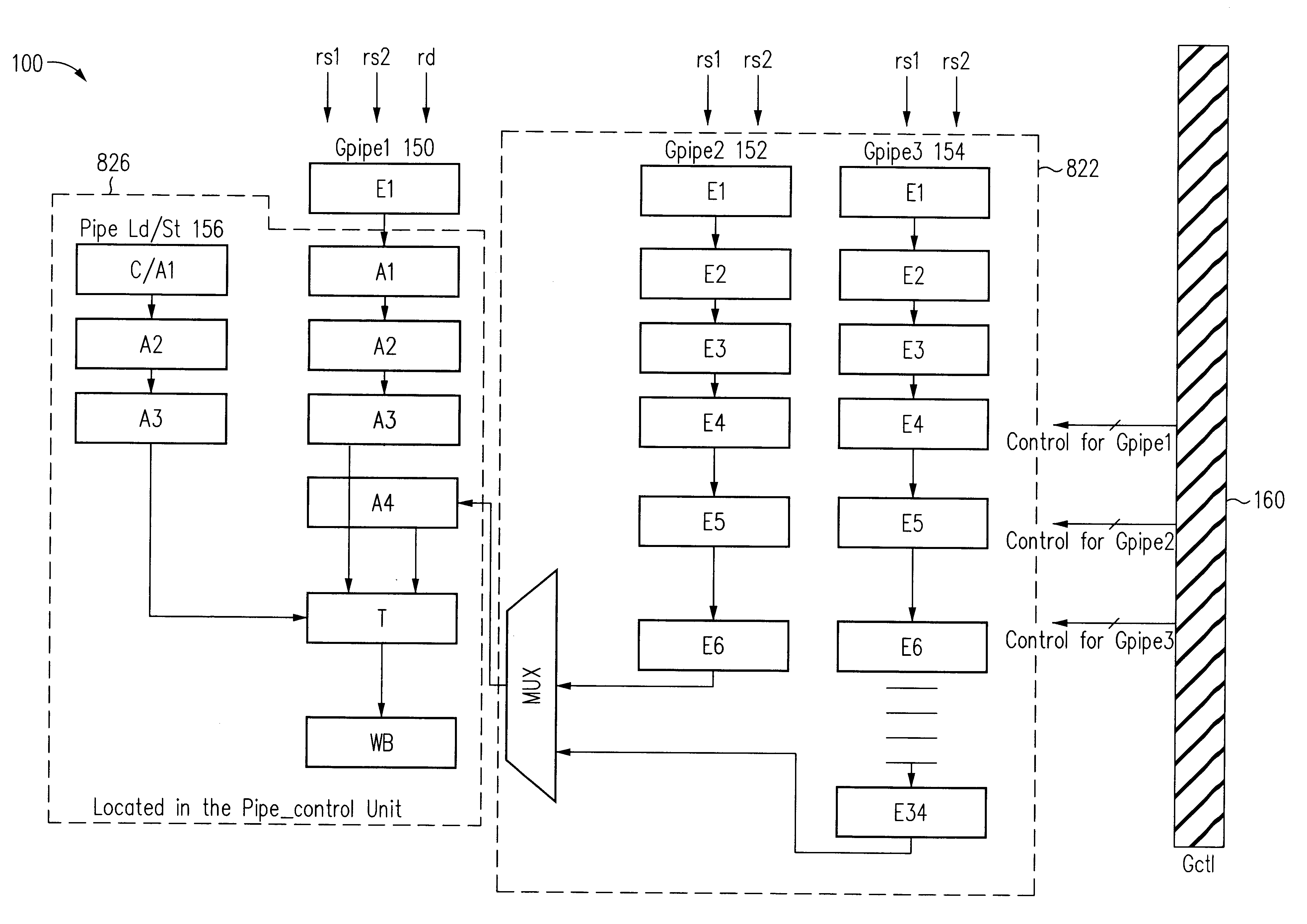 Division unit in a processor using a piece-wise quadratic approximation technique