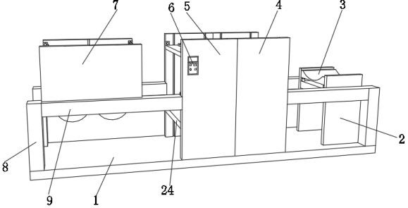 High-rise steel structure machining and measuring device