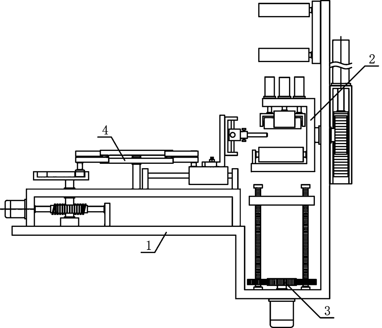 Turnover guiding machining mechanism for aluminium profile