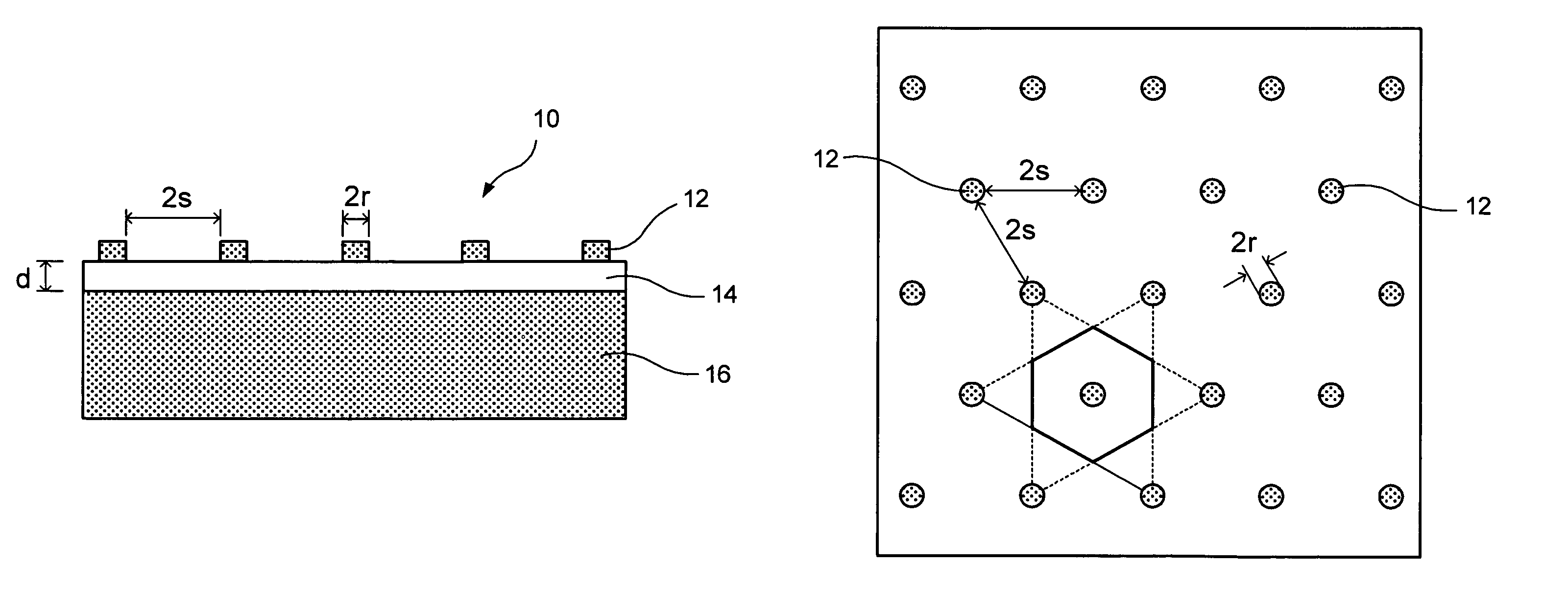 Large-area PIN diode with reduced capacitance