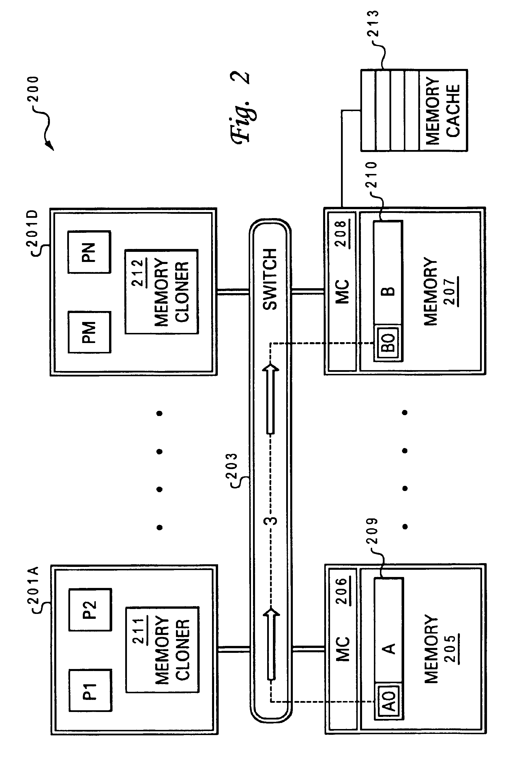 Dynamic software accessibility to a microprocessor system with a high speed memory cloner