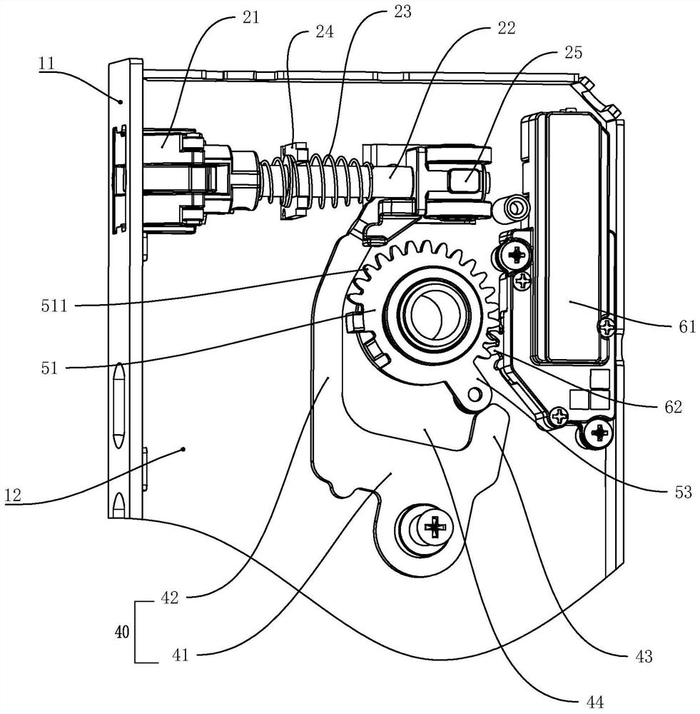 Electric unlocking and counter locking mechanism