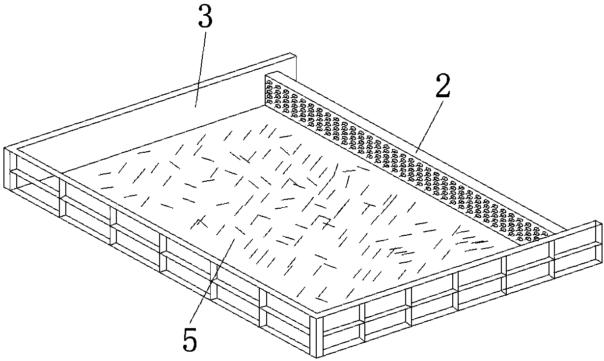 Continuous construction method for fibers at joint of concrete structure