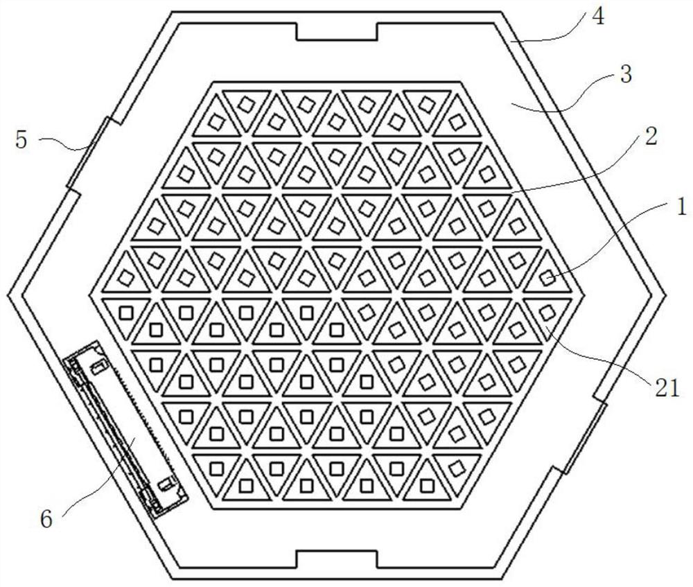 Multi-light-emitting-area surface light source and vehicle lamp module