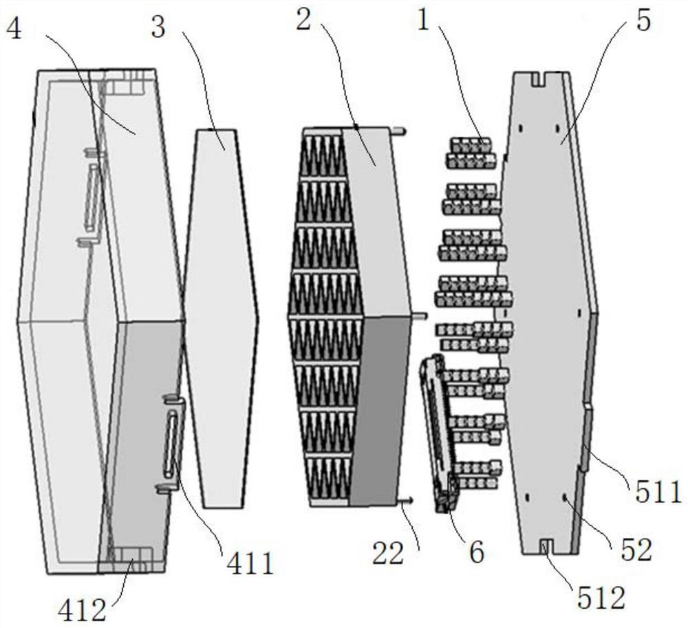 Multi-light-emitting-area surface light source and vehicle lamp module