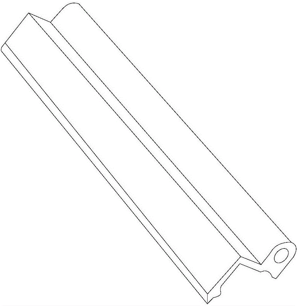Machining device for female hinge of three-wing hinge