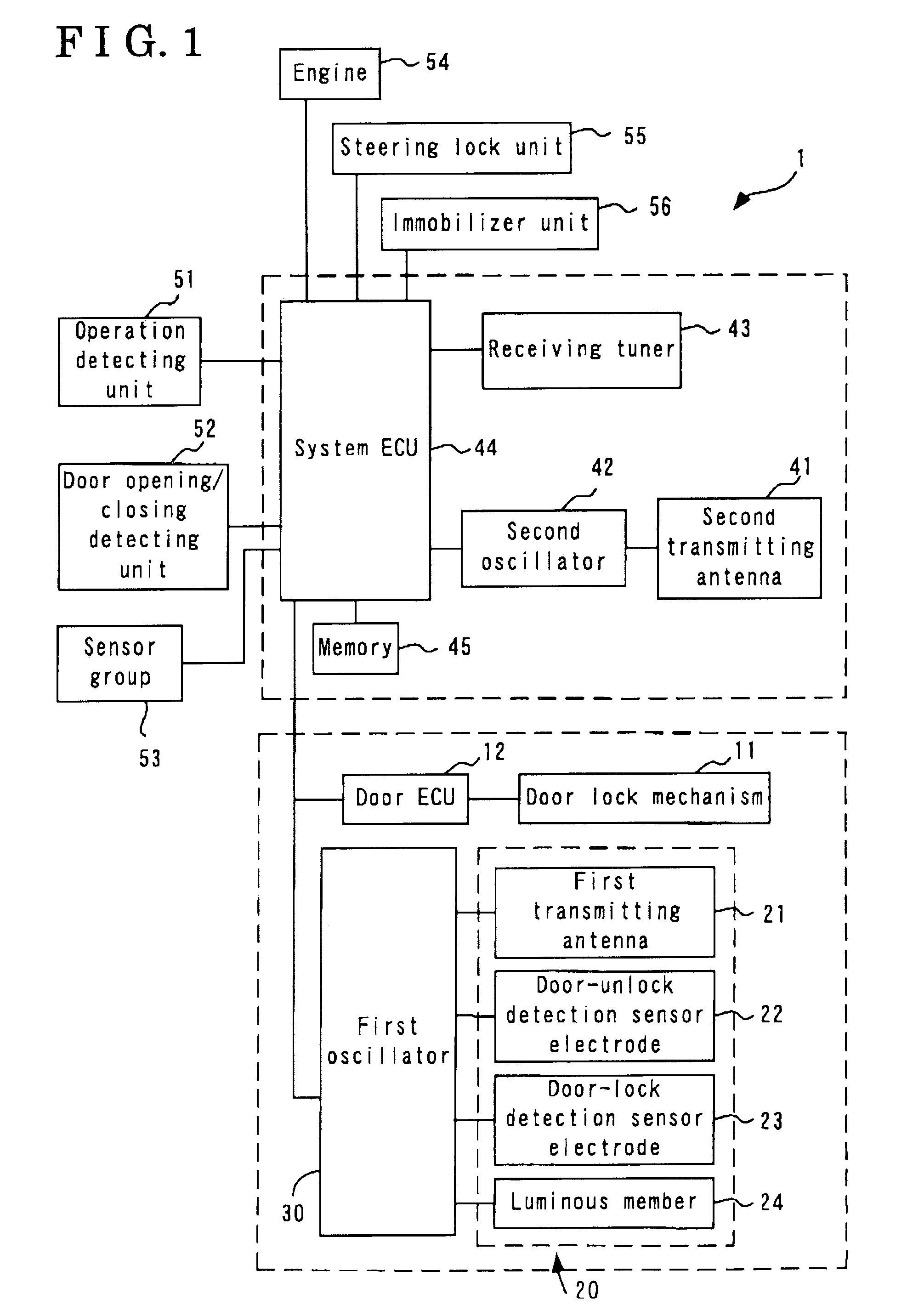 Door opening/closing device for a vehicle and a method of recognizing an opening/closing operation of a vehicle door