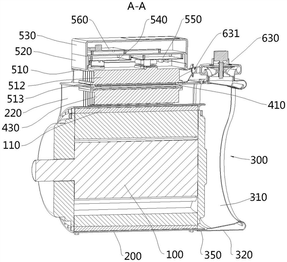 Variable-frequency motor and frequency converter combined device