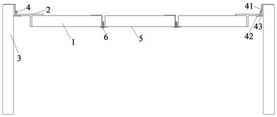 A multifunctional detachable assembled ceiling edge-receiving and flat-joining installation method