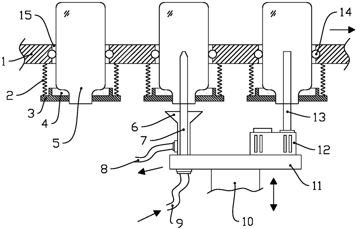 Cleaning and drying device for fire extinguisher bottle processing