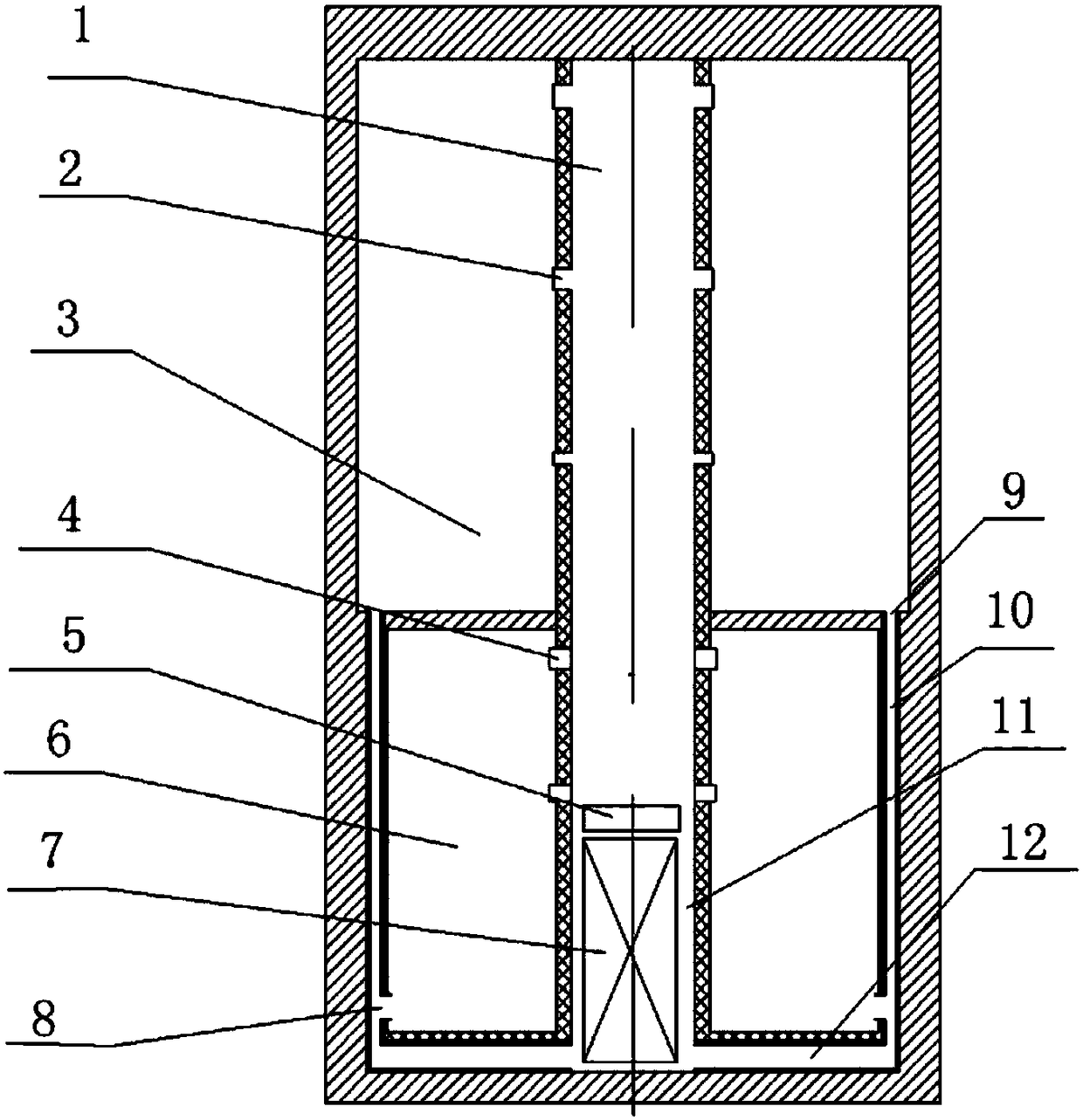 An air path structure for a cylindrical refrigerator and the cylindrical refrigerator