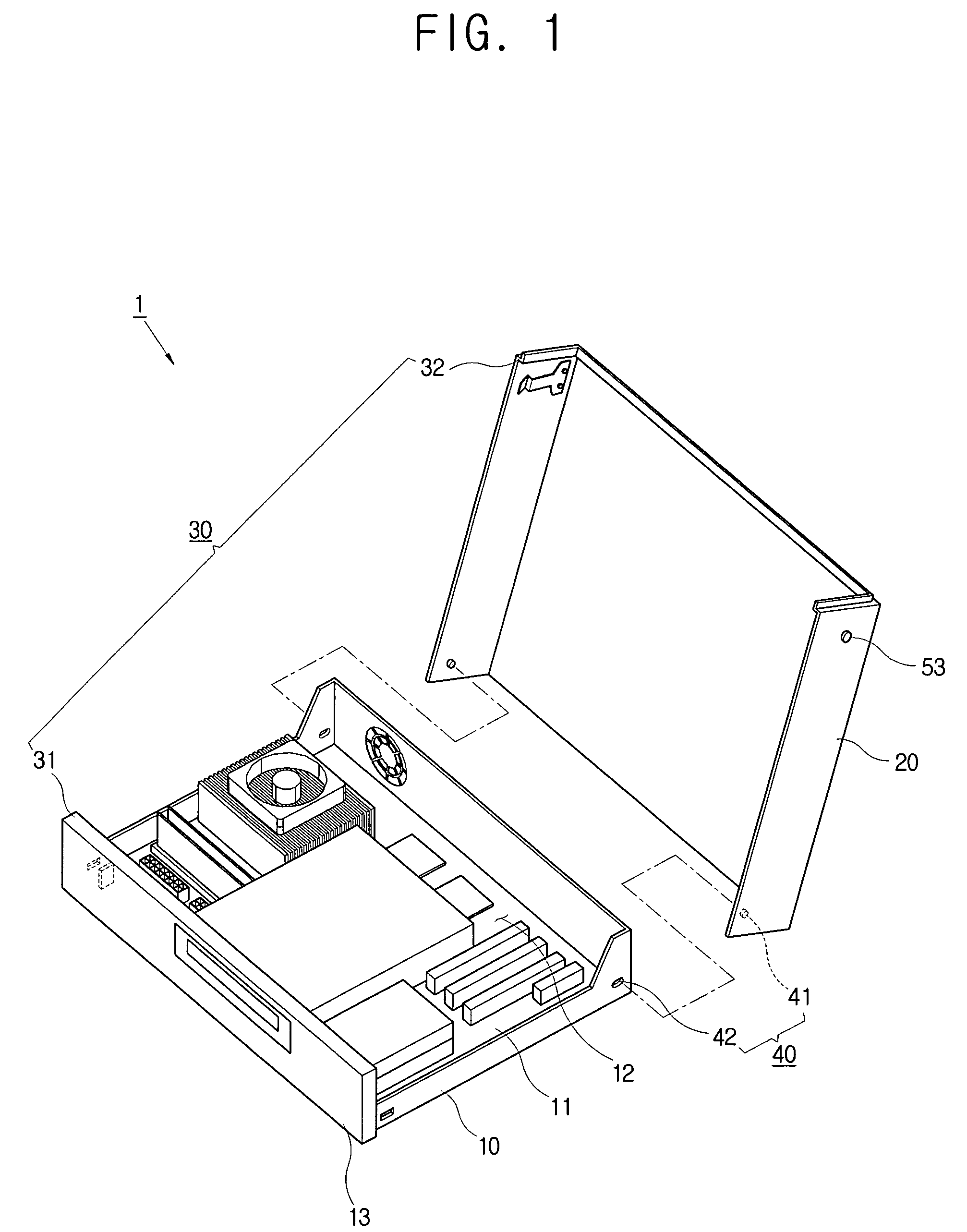 Computer with a detachable main casing cover and a method of assembling same