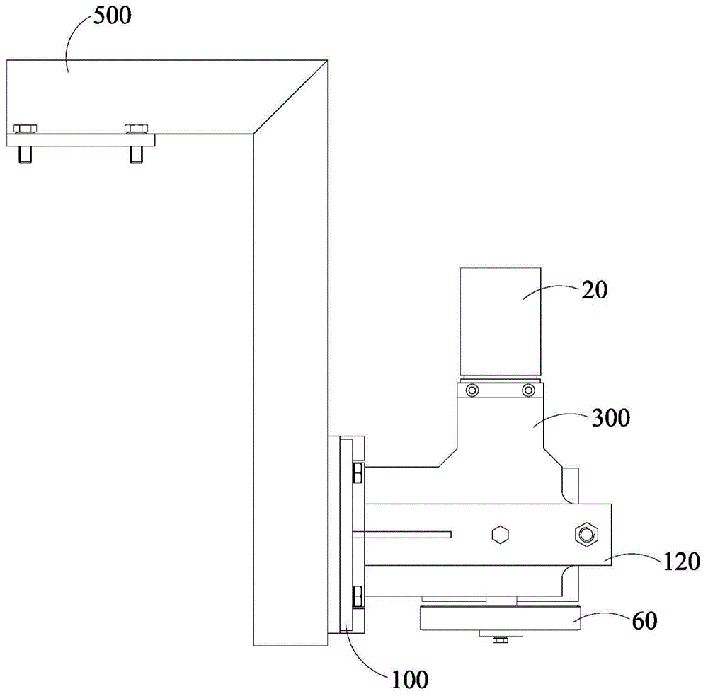 Detecting device for adjustable transmission clearance and transmission clearance adjustment mechanism