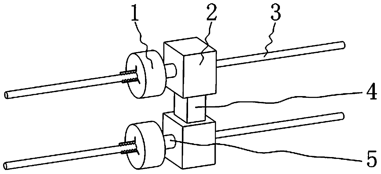 A wire deicing device driven by a crank rocker