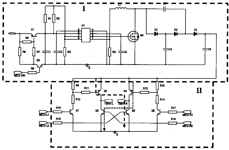 Acusector control circuit