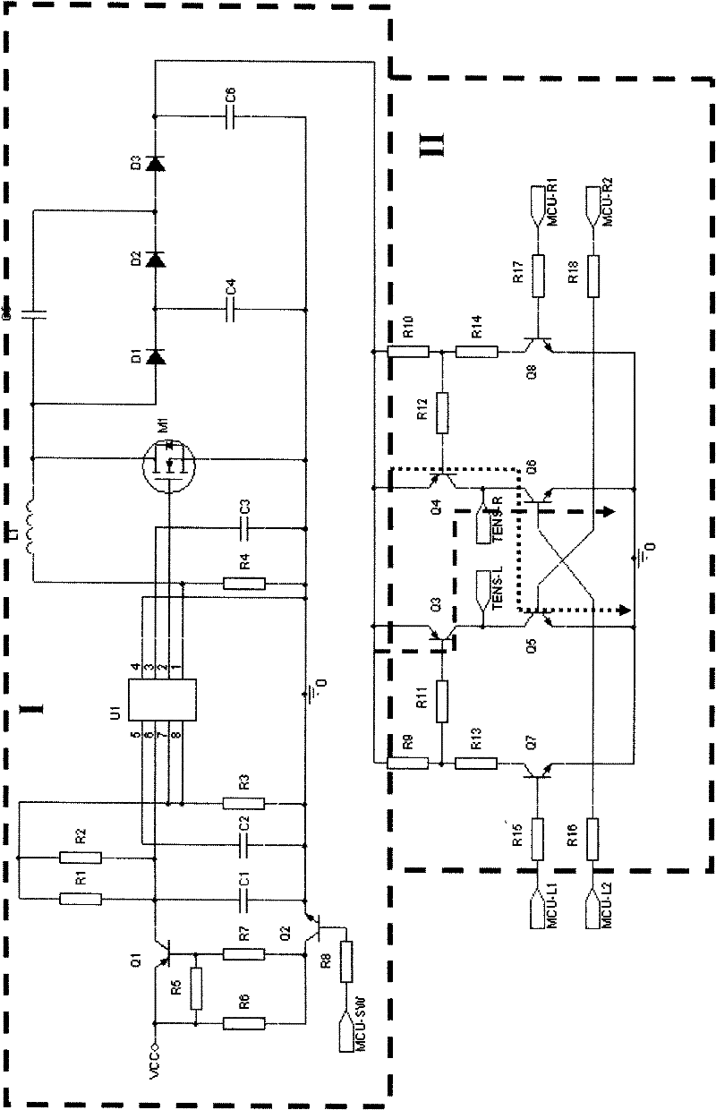 Acusector control circuit