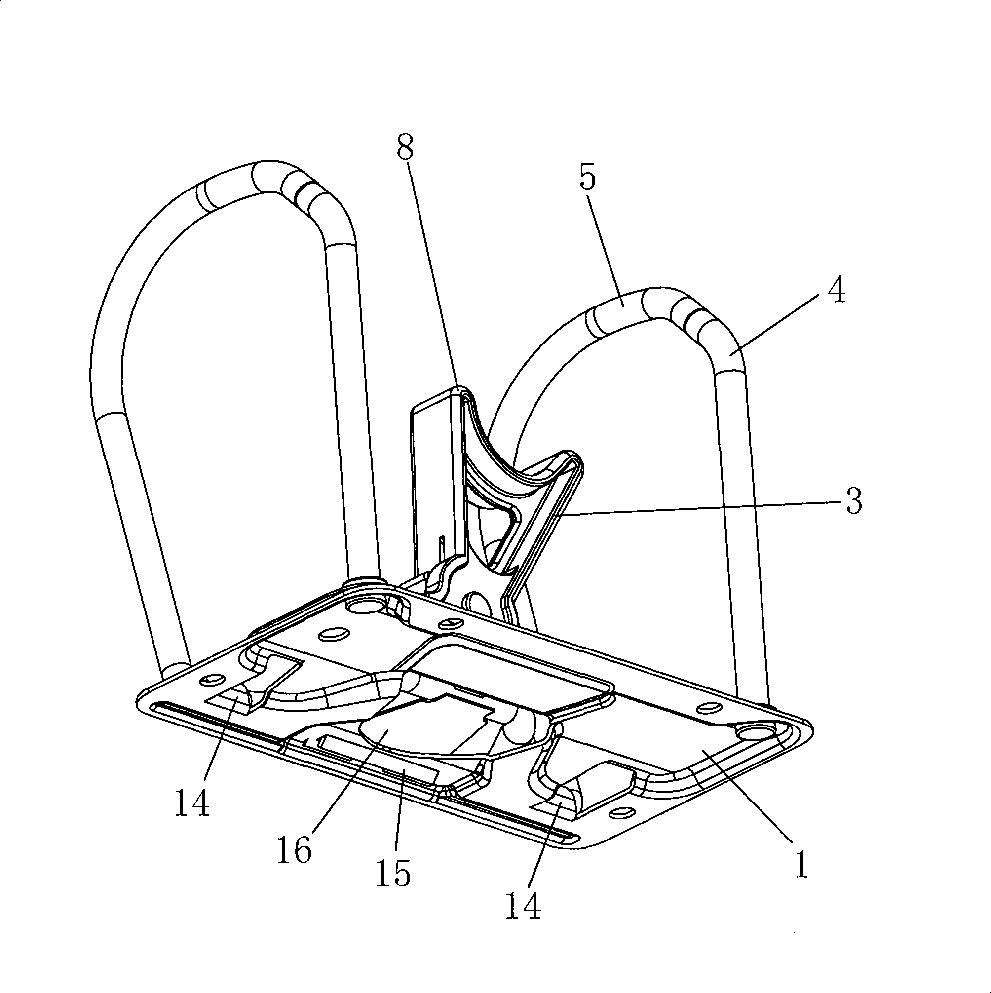 File folder with Y-fork handle