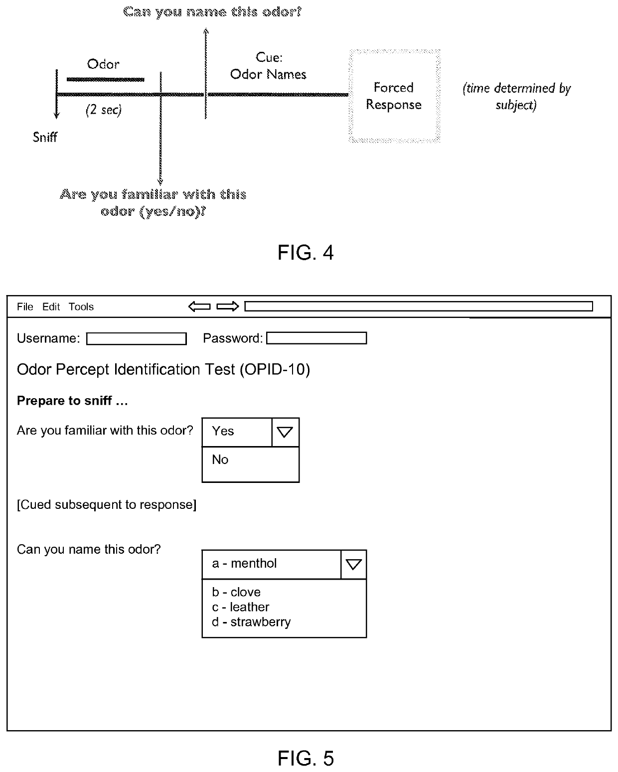 Neurodegenerative disease screening using an olfactometer